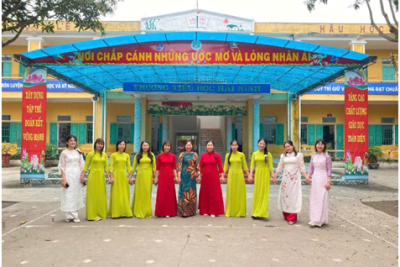 TRƯỜNG TIỂU HỌC HẢI NINH HƯỚNG TỚI KỈ NIỆM 115 NĂM NGÀY QUỐC TẾ PHỤ NỮ (08/3/1910 – 08/3/2025) VÀ 1985 NĂM KHỞI NGHĨA HAI BÀ TRƯNG