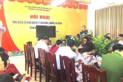 HỘI NGHỊ NHÀ GIÁO – CÁN BỘ QUẢN LÝ GIÁO DỤC – NGƯỜI LAO ĐỘNG NĂM HỌC 2023-2024 TRƯỜNG TIỂU HỌC HẢI NINH