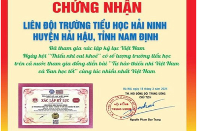 SÔI  NỔI CÁC HOẠT ĐỘNG CHÀO MỪNG KỶ NIỆM 93 NĂM NGÀY THÀNH LẬP ĐOÀN THANH NIÊN CỘNG SẢN HỒ CHÍ MINH CỦA CHI ĐOÀN TRƯỜNG TIỂU HỌC HẢI NINH