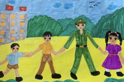 Trường Tiểu học Hải Ninh tổ chức các hoạt động chào mừng 79 năm ngày thành lập Quân đội nhân dân Việt Nam ( 22/12/1944 – 22/12/2023)