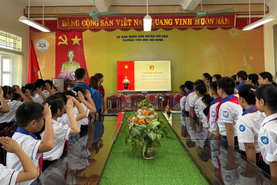 ĐẠI HỘI LIÊN ĐỘI NHIỆM KÌ NĂM HỌC 2024 – 2025  CỦA LIÊN ĐỘI TRƯỜNG TIỂU HỌC HẢI NINH