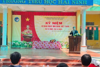 LỄ KỶ NIỆM 43 NĂM NGÀY NHÀ GIÁO VIỆT NAM TẠI TRƯỜNG TIỂU HỌC HẢI NINH (20/11/1982-20/11/2025)