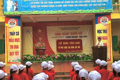 LỄ ĐÓN THƯ BÁC (15/10/1968 – 15/10/2023)  VÀ PHONG TRÀO HỘI GIẢNG – HỘI HỌC  CỦA TRƯỜNG TIỂU HỌC HẢI NINH