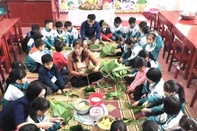 TRƯỜNG TIỂU HỌC HẢI NINH  TỔ CHỨC CÁC HOẠT ĐỘNG TRẢI NGHIỆM “NGÀY TẾT QUÊ EM”